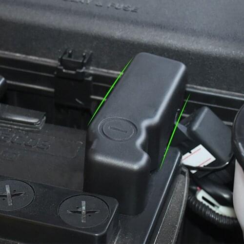 Carmilla Car Accessories for Toyota FJ Land Cruiser Prado 150 V8 J200 2010-2017 Car Battery Anode Negative Protector Cover Trim