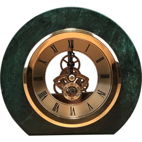 Nordic Creative Luxury Marble Gold Table Clock Silent Bedroom Antique Table Watch Desk Clock Living Room Home Decor Gift Ideas