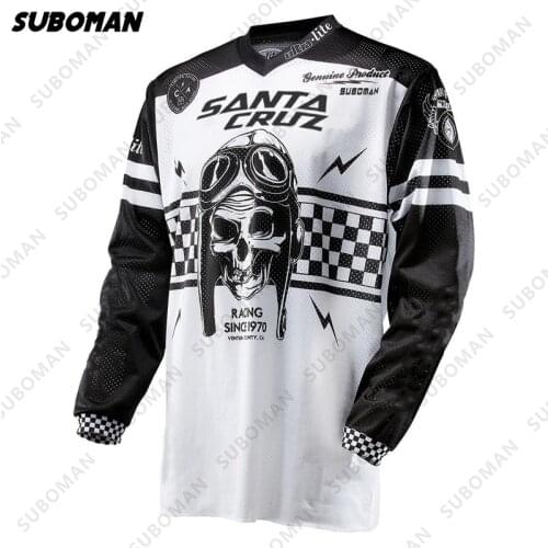 SANTA CRUZ poc Mens Downhill Jersey Short sleeve Mtb dh Mountain Bike Shirts Offroad Motorcycle Jersey bmx Motocross Sportwear