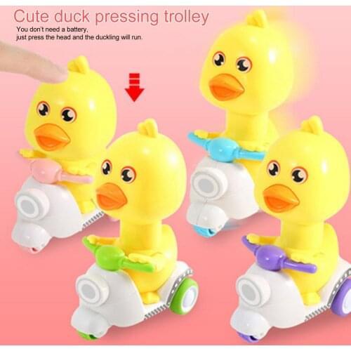Pull Back Duck Press And Go Duck Toy Developmental Fun Toy Ideal Gift For Kids Baby Early Learning Education Puzzle Fidget Toys