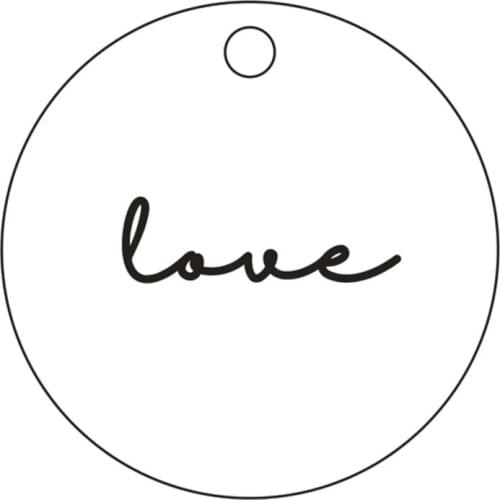 Delicate Love Inspired Necklace Simple inspirational Disc Pendant Necklace Jewelry 15mm ,18inch