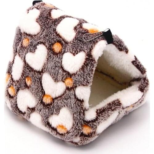 Small Animal Pets Cages Winter Spring Hamster Guinea Pig Squirrel Keep Warm Nest Soft Comfortable Sleepping Bed Hammock Tent