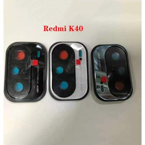Back Rear Camera Lens Glass Cover Ring with Adhesive Glue for Xiaomi Redmi K40
