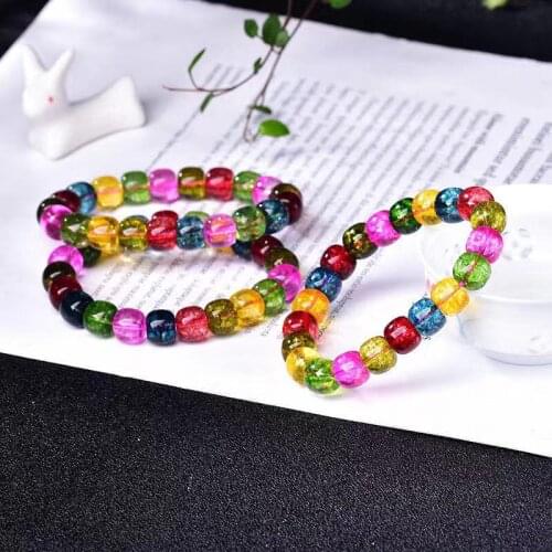 Crystal Stone Colorful Popcorn Crystal Round Beads For Jewelry Making DIY Bracelet