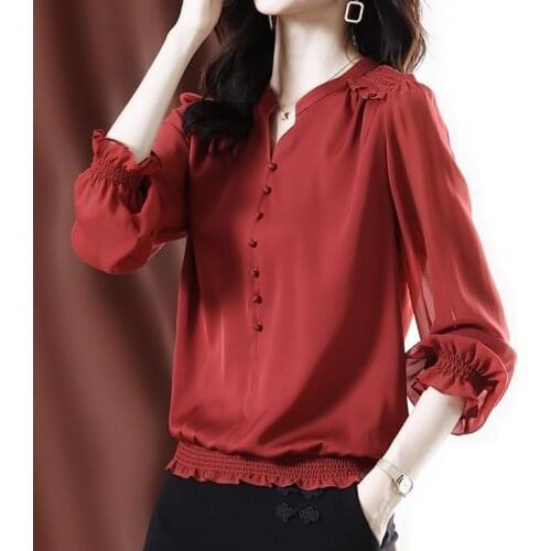 Атласные блузки LANJING China At AliExpress