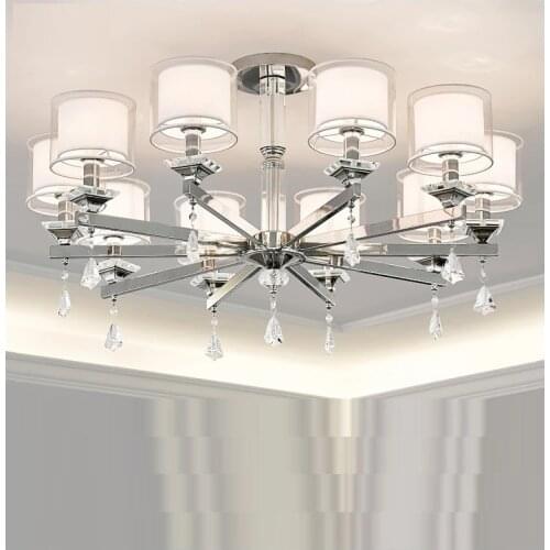 Modern Chandelier Lighting Chrome Lamp Luxury for Living room bedroom 110v-220v Chandeliers crystal chandelier lighting