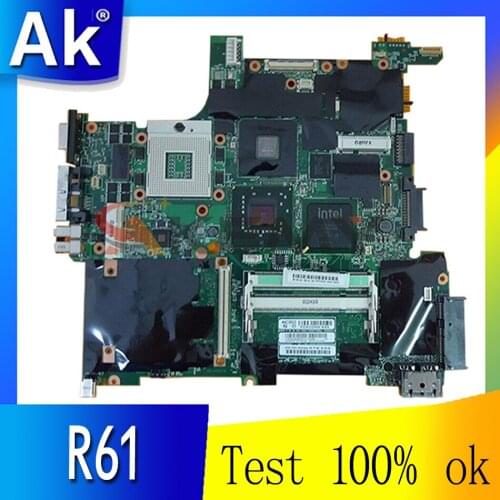 Akemy FRU 44C3933 Laptop Motherboard For Lenovo Thinkpad R61 T61 mother boards 965PM DDR2 NVS 140M Graphics Mainboard