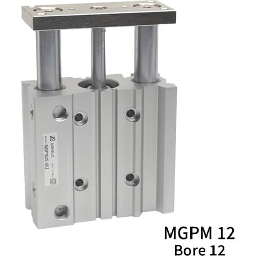Free shipping MGPM MGPM12 -100Z -125Z -150Z -175Z -200Z -250Z Three-axisthin Rod Cylinder Compact guide with Stable pneumatic