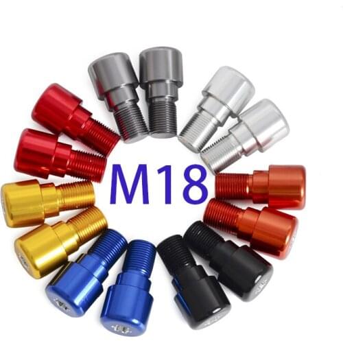 NICECNC M18 Handlebar End Bar Cap Plug Bolts For Yamaha YZF400 FZ600R YZFR6 YZF-R6 YZFR6S YZF-R6S YZF R6 R6S CNC Billet