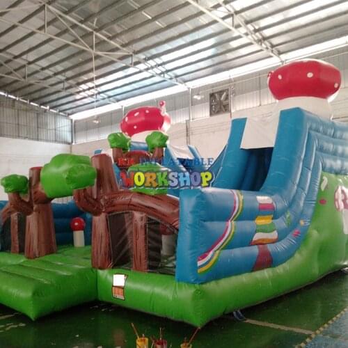 2020 New Arrivals Childrens Jungle inflatable mushroom slide