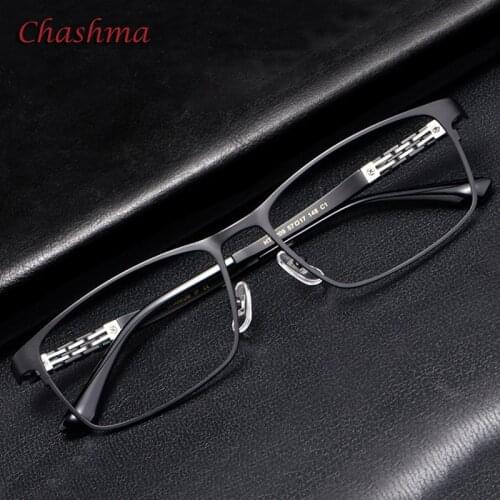 Large Frame Pure Titanium Men Flexible Temple Ultra Light Optical Spectacles for Wide Face Male Eyeglasses 15.3 g