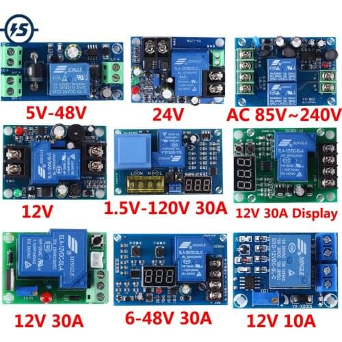 Battery Protector Over-discharge Protection Module Low Voltage Board for 5V 12V 24V 48V AC 220V Switching Module UPS Control