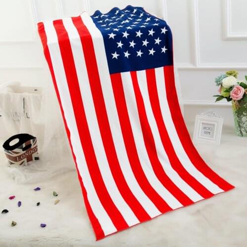 50 Towel Microfiber USA Flag UK Flag Printing Beach Towel For Adults AB#148