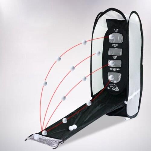 Portable Folding U-Shape Golf Target Hitting Net Indoor Outdoor Golf Chipping Pitching Cages Practice Swing Net Training Aids