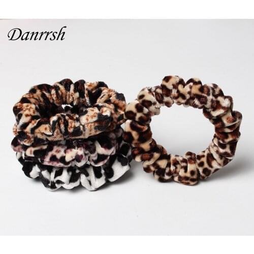 Velvet Velour Shiny Narrow Style Of Hair Scrunchie For Women Ponytail Donut Grip Loop Holder Animal Stretchy Hair Band Accessory