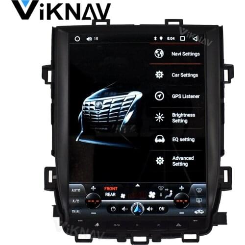 Tesla 2DIN Android 12.1 inch vertical screen car stereo Radio player for Toyota Alphard 2010-2014 auto GPS navigation DVD player
