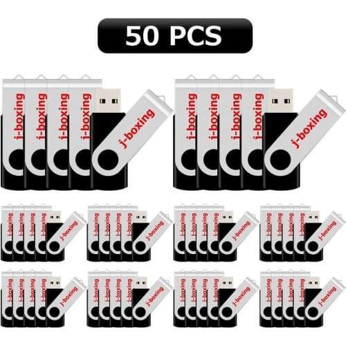 50X 2GB USB Flash Metal Folding 1GB Flash Pen Drive 4GB 8GB Swivel Pendrives 16GB 32GB Memory Stick for Desktop Laptop Mac Black