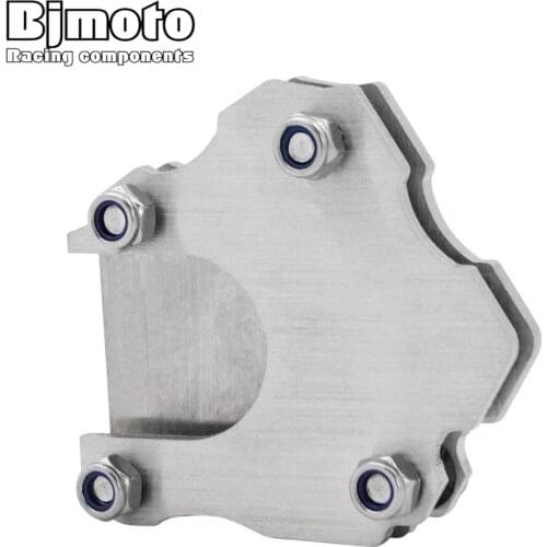 BJMOTO Motorcycle Kickstand Enlarge Aluminum Side Stand Plate Extension For most of Motorbikes sporter,scooter and so on