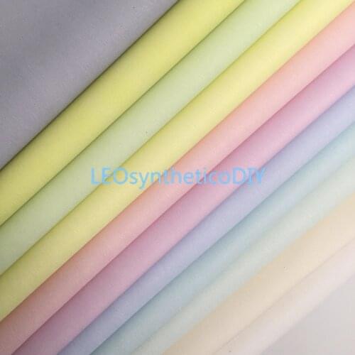 1PC 21X29CM Pastel Colors Synthetic Leather Fabric Leather Sheets, PU Leather For Making Bows LEOsyntheticoDIY 4S30A