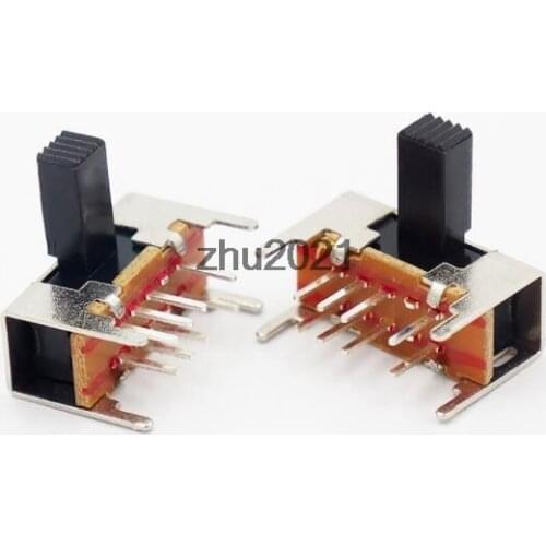 10Pcs x Panel PCB 8 Pin 3 Position 2P3T DP3T Slide Switch Side Knob 0.5A 50V DC SK23D08-G5 SK23D05