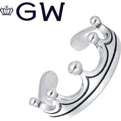 100% 925 Sterling Silver Wedding Crown Ring Charms Love Symbol Fashion Rings Best Christmas Gift For Jewelry