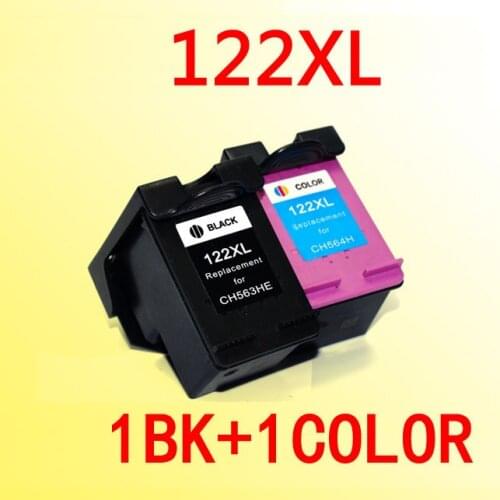 2x ink cartridge compatible for122 122xl compatible for 122 Deskjet 1000 1050 2000 2050 2050s 3000 3050A printer