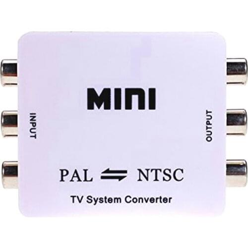 30set/lot Mini HD PAL NTSC Mutual Conversion TV System Converter Adapter for Single-format Video Equipment