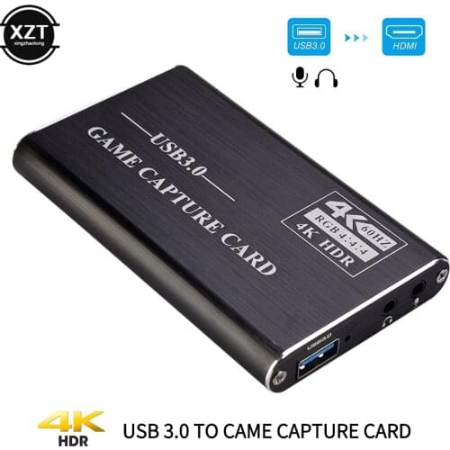 60fps 4K HDMI to USB 3.0 Video Capture Card Dongle 1080P HD Video Recorder Grabber for OBS Capturing Gaming Live Streaming
