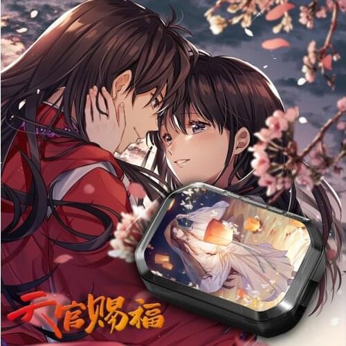 Tian Guan Ci Fu Xie Lian Bluetooth earphones For Android Wireless Earbuds 5.0 Charging box HD Anime Mo Dao Zu Shi cosplay
