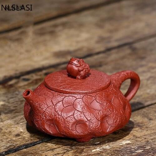 Yixing Tea pot purple clay filter Stone scoop teapot beauty kettle Raw ore ahongpao Handmade Tea set Customized authentic 170ml
