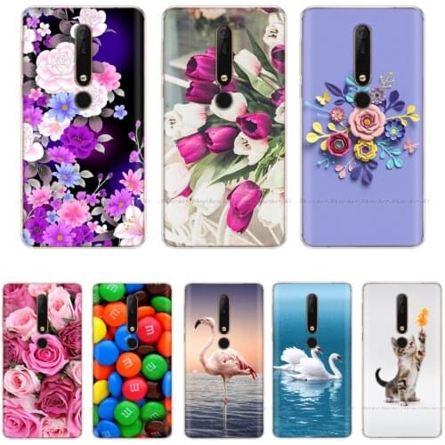 For Nokia 6 2018 Case Nokia 6.1 Case Soft Silicone Thin Relief Cover Cases For Nokia 6 2018 TA-1068 TA-1050 TA-1043 Phone Bumper
