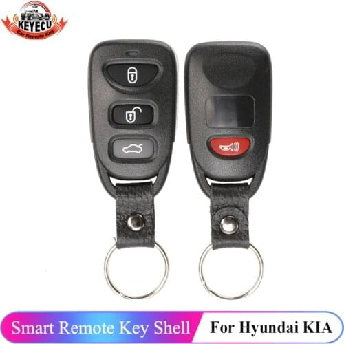 KEYECUNew Replacement Remote Key Shell Case Fob 3+1 Button for KIA Cerato Spectra Optima with KIA letters on the shell