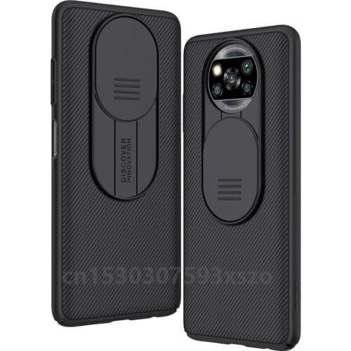 10PCS NILLKIN for Xiaomi Poco X3 NFC Case Top Sale Business Slide Cover Protect Camera Lens Back Case