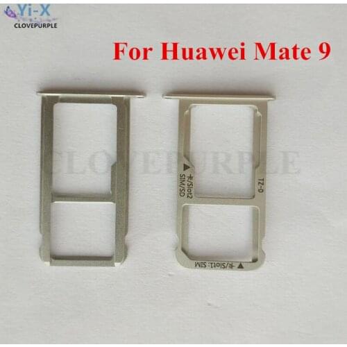 Nano SIM Card Tray Holder Adapters +SD Card Holder for Huawei Mate 9