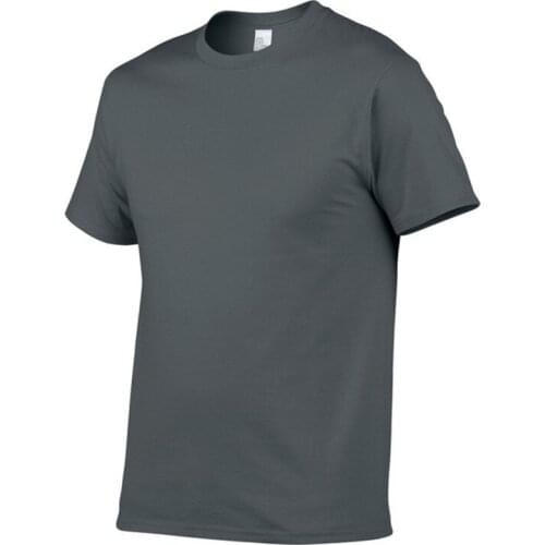 T Shirt Men Solid Color T-shirt Simple style Male Casual Tshirt short sleeve O neck Plus size