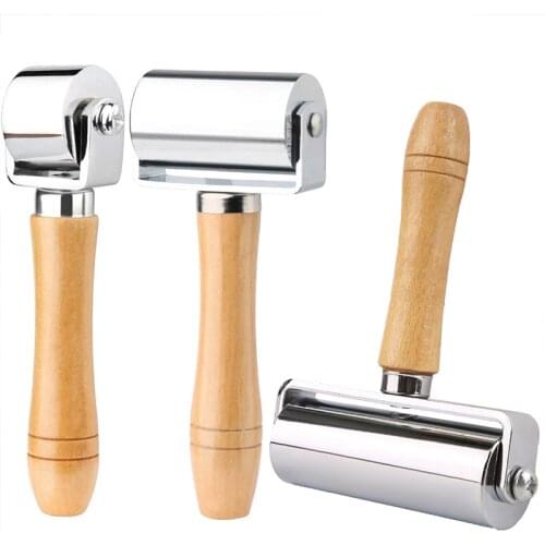 KAOBUY 1Pcs 25mm/60mm/100mm Leather Press Edge Roller Leather Glue Laminating Tool High Hardness for Beginner Leather Work