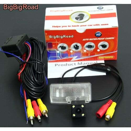 BigBigRoad Car Rear View Reverse Parking Camera For toyota crown 2010 2011 2012 2013 night vision Waterproof backup Camera