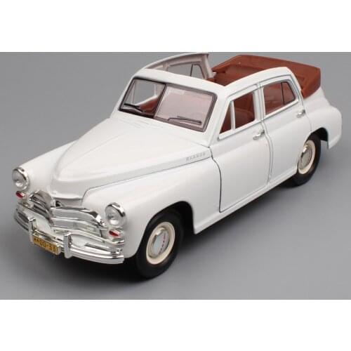 Diecast 1/24 Russian Former Soviet Union Gaz Volga Gaz M20 Pobedas Convertible Car Model Gift Adult Collection Show Classic