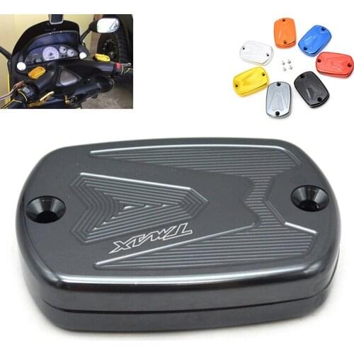 Motorcycle CNC Front Master Cylinder Cover Brake Fluid Reservoir Cap Cover For Yamaha Tmax 530 2012-2015 Tmax 500 2008 - 2011