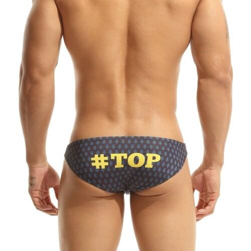 Summer Swimming Trunks Men Sexy Gay Swimwear Low Waist Bikini Beach Shorts Surffing Boxer Swim Briefs Men Bathing Suit Swimsuits