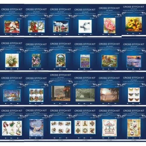 The Flowers angel style Paintings Counted 14CT DMS Cross Stitch Pattern Embroider kits DIY Needlework Sets oneroom 5