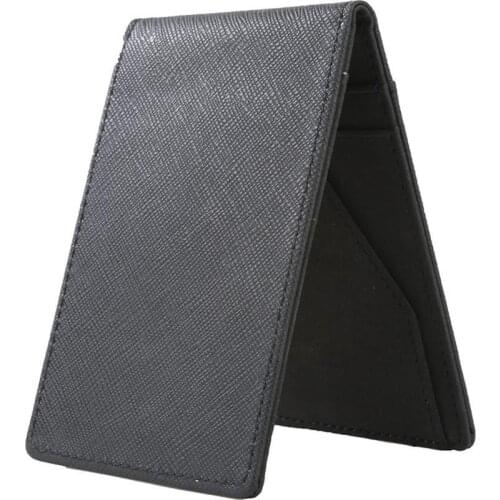 New Arrivel Men\s Fashion Faux Leather Money Clip Slim Wallet ID Credit Card Holder