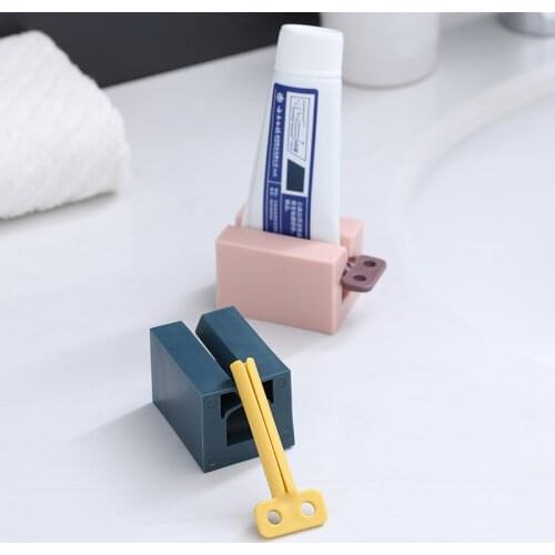 New Toothpaste Dispenser Tube Squeezer Tooth Paste Squeezer Facial Cleanser Press Rolling Holder Bathroom Accessories for Kids