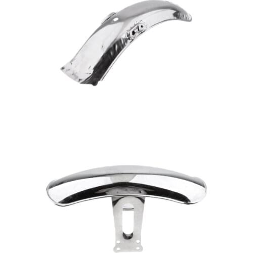 Motorcycle Front + Rear Fender Mudguard Mud Guard For Honda CG125 Chrome