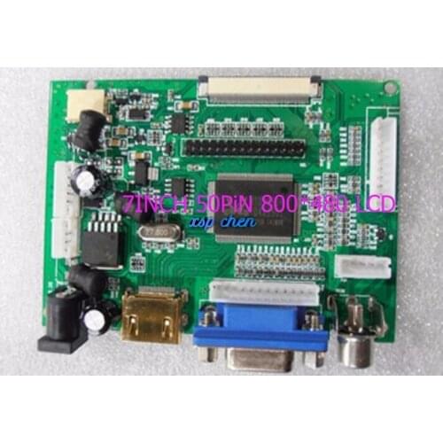 LCD Display TTL LVDS Controller Board HDMI VGA 2AV 50PIN 800*480 for AT090TN10 AT070TN90 92 94 Support Automatically VSTY2662-V1