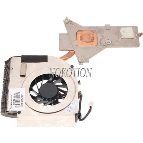 Nokotion 518435-001 radiator for HP pavilion DV6-1000 DV6 laptop CPU radiat Cooler cooling heatsin with fan