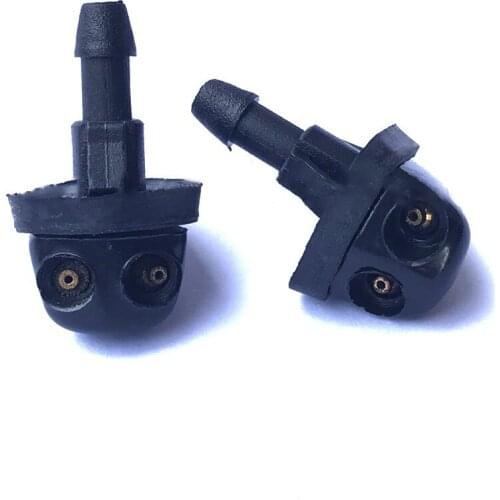 Washing Machine Sprinkler Water Jet Wiper Nozzle 2pcs Black Car For Suzuki Front