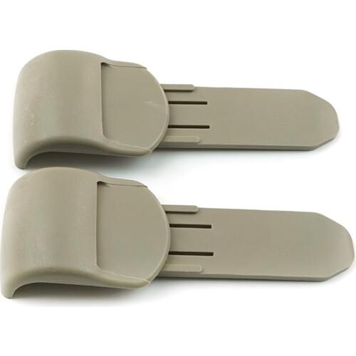 Roxform 2 Pcs Rear Curtain Holder Clip Beige Sun Visor Holder Parts For Renault Megane 2 Fluence 8200191584