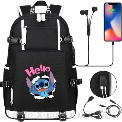 Disney Stitch Backpack For Teens Back to School Bags Boys Girls Birthday Gift Bag Cartoon Stitch Mochilas Kawaii Escolar