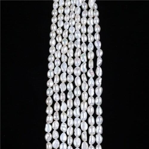 Whole AA10-11mm Baroque Shape Real Natural Freshwater Pearl String Price For Sale